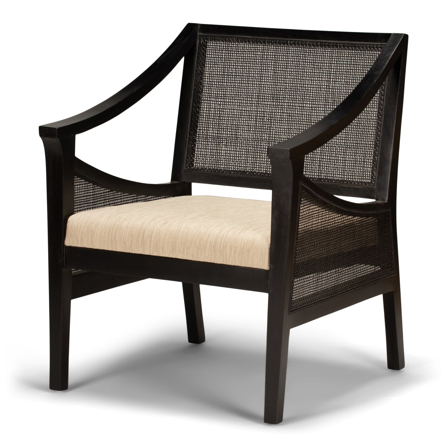 Chair - Charles - Mahogany - Rattan