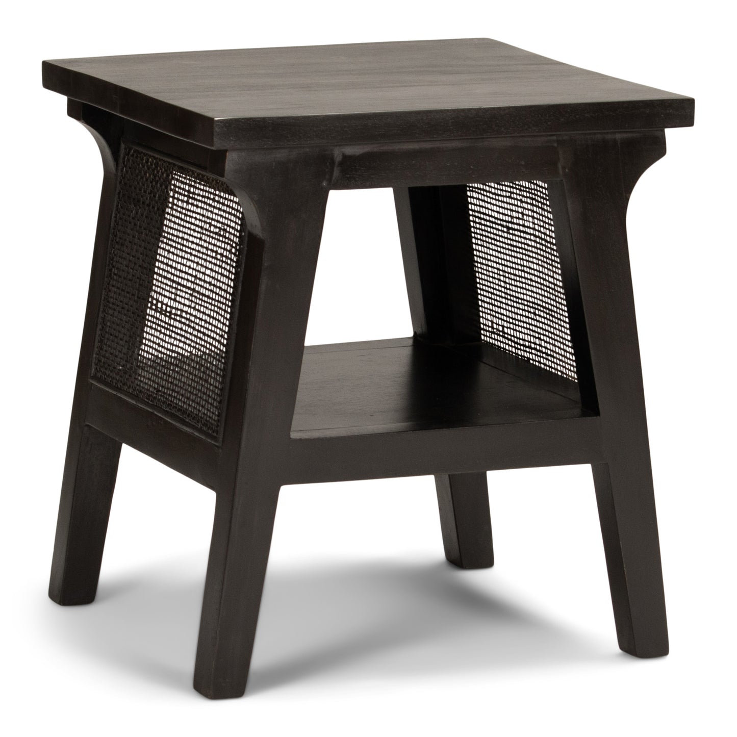 Side Table - Charles - Mahogany, Rattan