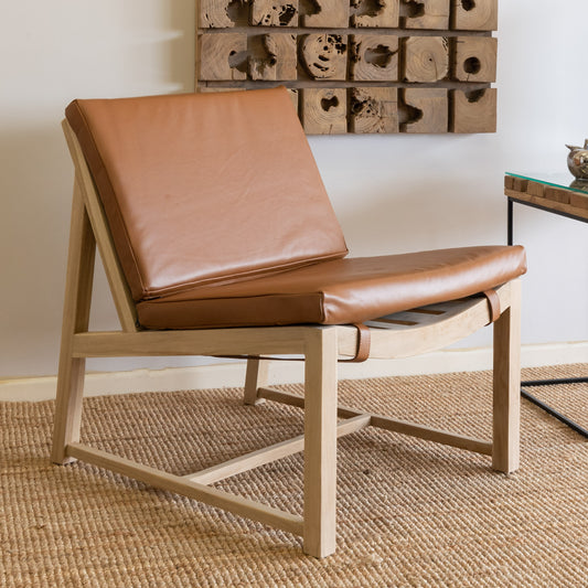 Chair - Denmark - Teak, Leather